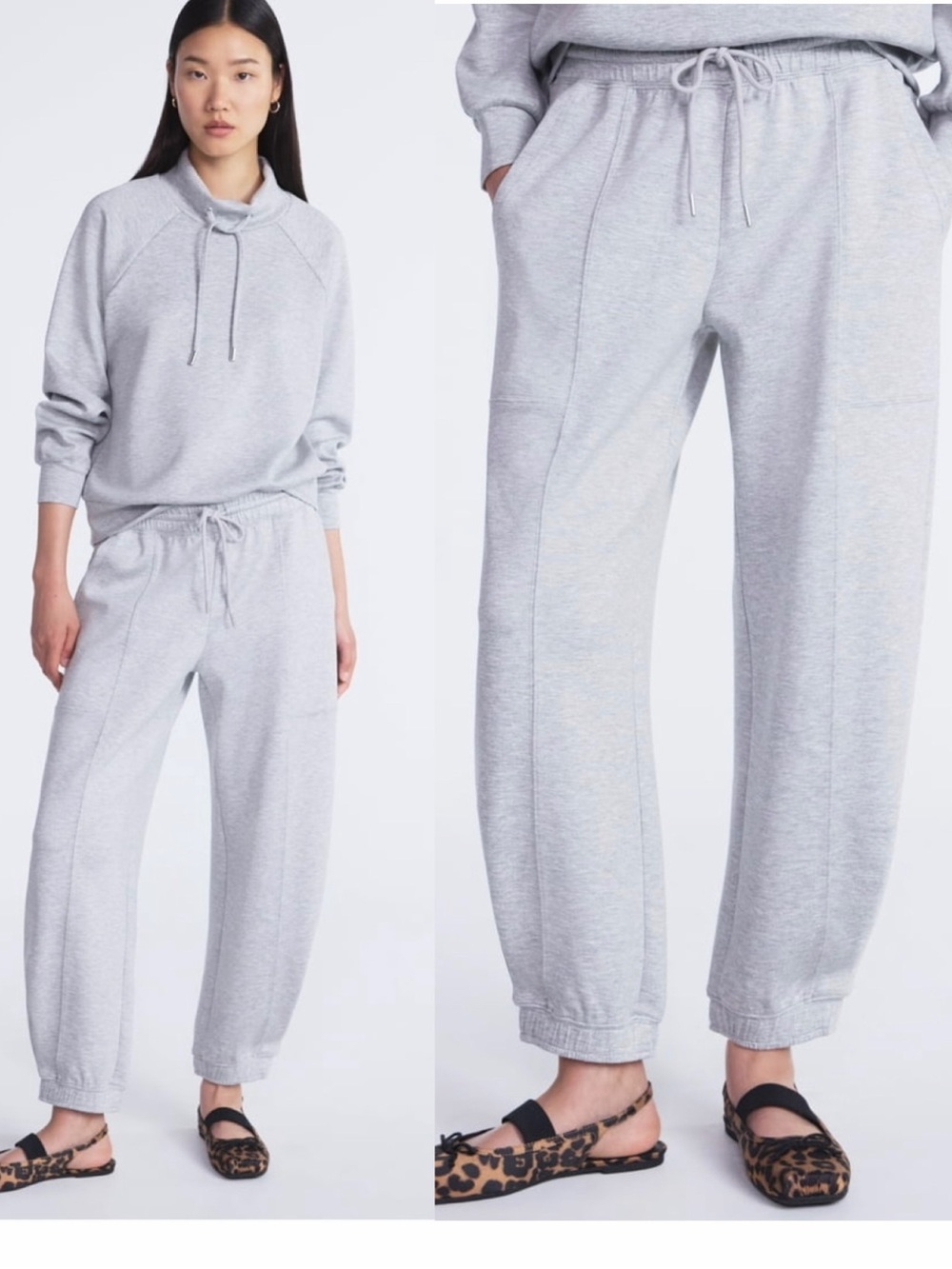 NWT Scoop Women's Plus Scubaknit Drawstring Barrel Sweatpants, Size XXL 20 Gray